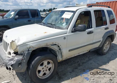 2005 Jeep Liberty Sport из США, поврежденный, VIN 1J4GL48K75W612620